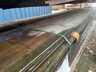 Ca. 80x Douglas wisselsponning, 18x190mm, lengte 500cm